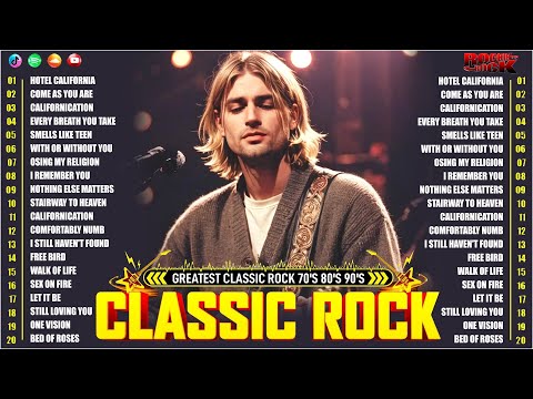 Nirvana, Led Zeppelin, Bon Jovi, Aerosmith, U2, ACDC🤘Classic Rock Songs 70s 80s 90s Full Album