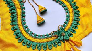 Very Beautiful unique blouse design| Trending Mpdle Blouse designs| Blouse Back Neck Design Cutting