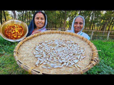 মায়ের হাতে ছোট মোরোলার লাল ঝোল রান্না | Small fish curry recipe | Bengali style  Morola macher jhol