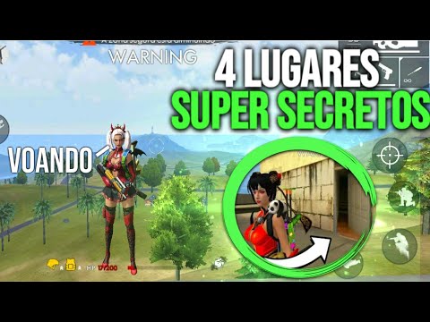 MESTRE FÁCIL!! TOP 4 LUGARES SUPER SECRETOS PARA PEGAR MUITOS PONTOS. FREE-FIRE