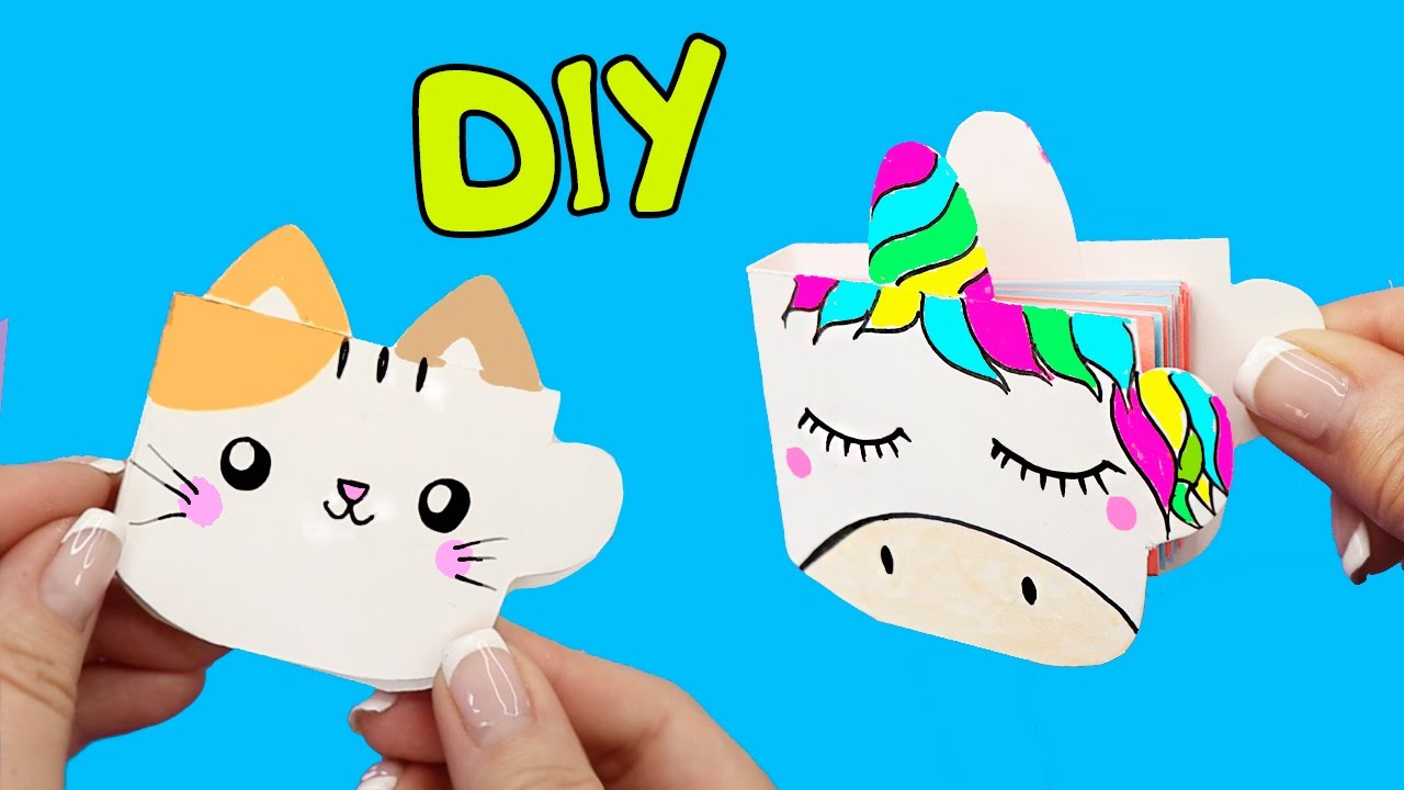 DIY Мини блокнотик из 2 листов бумаги - 3 идеи! Канцелярия с нуля