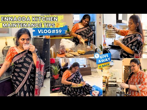 Vlog#59||💁‍♀️Ennoda kitchen maintenance Tips✨ | ABC mix in 2 methods |Sep14,2024 #home #vlog #tamil