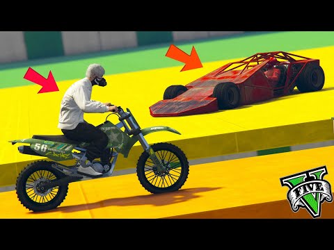 GTA 5 ONLINE 🐷 MOTO VS AUTO RAMPA !!! 🐷LTS🐷 DAJE !!