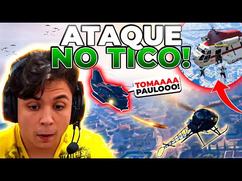 PAULINHO FAZ ATAQUE na MANSÃO do TICO e ELE REVIDOU! GTA RP (Modder clips)