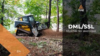 FAE DML/SSL - forestry mulcher for skid steers up to 75 hp, with Bite Limiter and Sonic technology