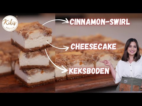 ZIMTSCHNECKEN & CHEESECAKE? 😱😍 Aus der neuen Küche I Cinnamonroll-Cheesecake Schnitten