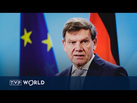 YouTube video thumbnail: German Foreign Minister in Kyiv With Defense Pledge