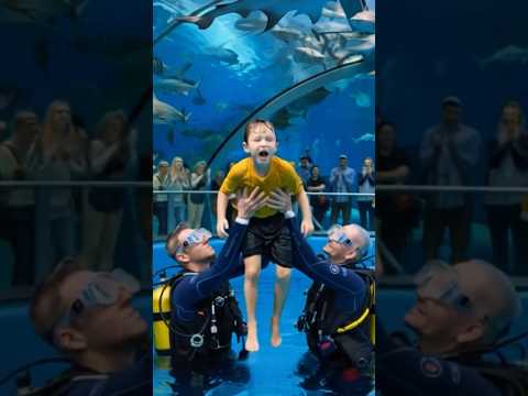 Boy Falls Into Shark Tank...You Won't Believe What Happens!