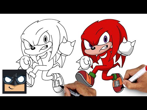How To Draw Knuckles - Sonic 2 Drawing Tutorial