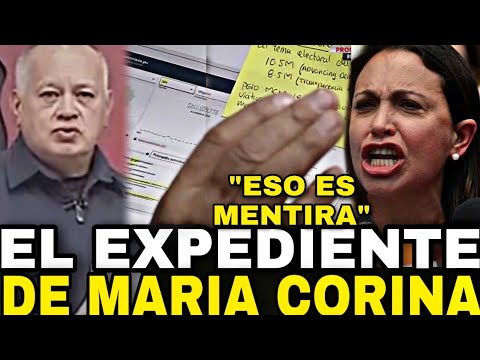 DIOSDADO CABELLO LE ENTRA A MARIA CORINA MACHADO CON DOCUMENTOS DE AYUDA DE LA USAID