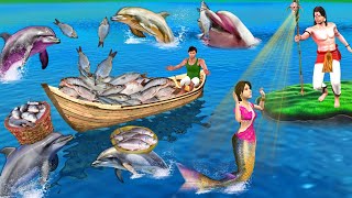 गंगा नदी किनारे Nadhi Kinare Ganga River 5 Dolphins Ke Sath Funny Hindi Kahaniya Hindi Moral Stories