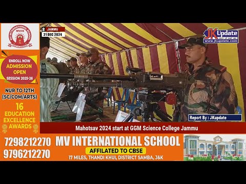 Mahotsav 2024 start at GGM Science College Jammu