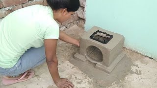 making,mitti se chulha kaise banaye,outdoor cooking,village life hacks,viral chulha,trending clay