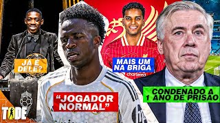 REAL PASSA VEXAME E VINI JR É DETONADO l LIVERPOOL QUER RODRYGO l ANCELOTTI VAI SER PRESO? E+