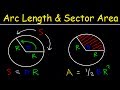 Calculating Arc Length and Sector Area in Circles