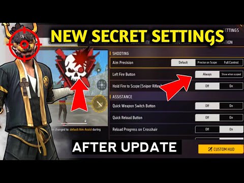 Free Fire New Update Secret Settings Pro Players Use! Auto Headshot ON