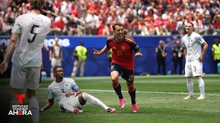 España pasa a octavos de final con una goleada a Austria