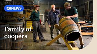YouTube video thumbnail: Multi-Generational Coopers Make Whiskey Barrels From Scratch 