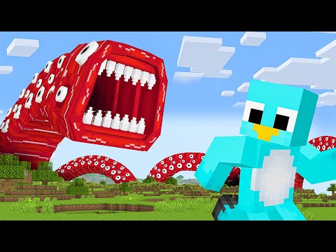 I Pranked My Friend as TRAIN EATER WORM in Minecraft (Scary)