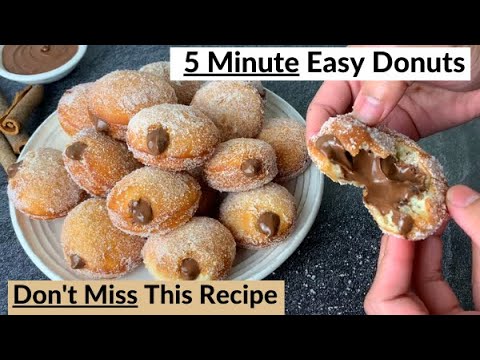 Soft and Fluffy Mini Donuts - 🍩 Better Than BAKERY - Quick Easy Recipe Homemade Chocolate Doughnuts