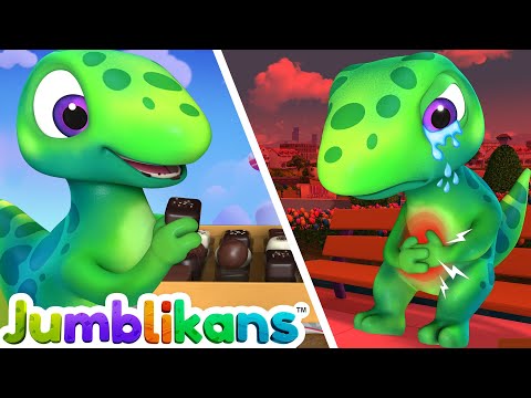 Junk food Song with Jumblikans Dinosaurs - ChuChuTV Toddler Learning Videos