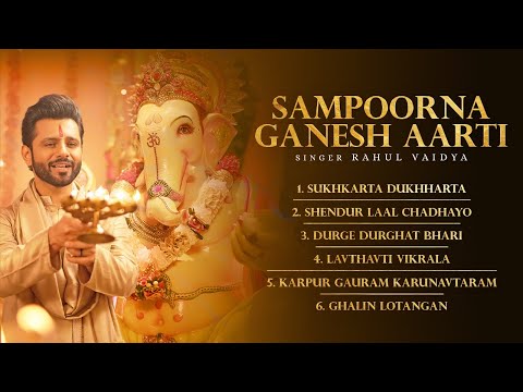 Sampoorna Ganesh Aarti - Rahul Vaidya Ganpati Aarti | Sukh karta dukh harta