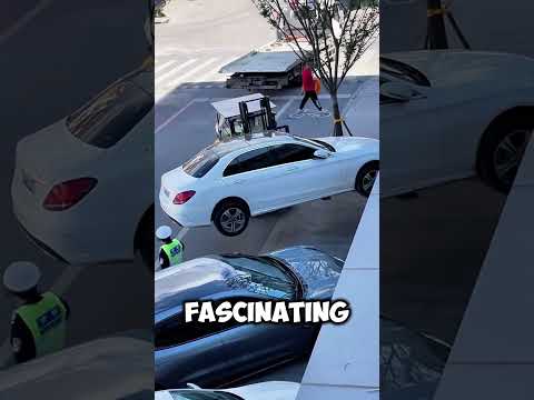 Amazing! How Forklifts Move Illegally Parked Cars 🚗✨ #shorts