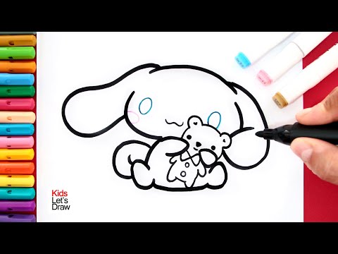 Cómo Dibujar a CINNAMOROLL Abrazando un Osito | How to Draw Cinnamoroll Hugging a Teddy Bear