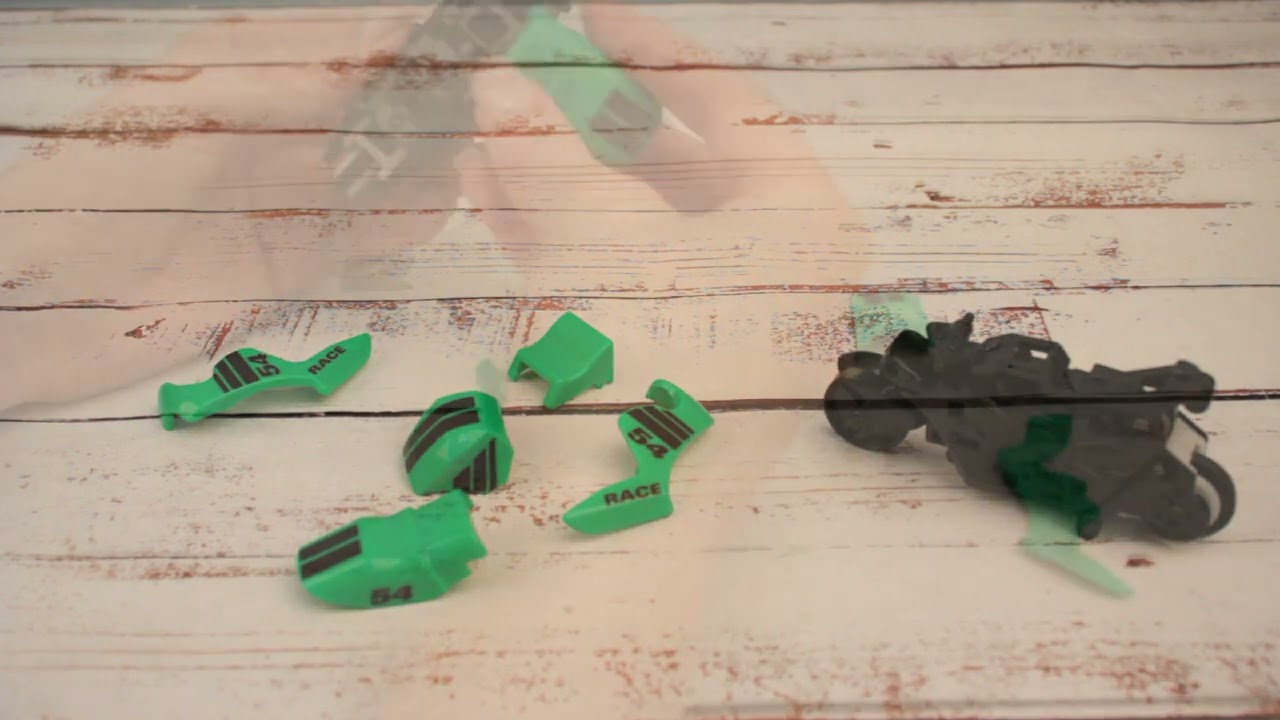 Мотоцикл Crash Fest разборный фрикционный в ассортименте - видео