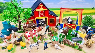 18 Minutes Satisfying with Build Cow Farm Diorama | Caring for Cows Stick | Cattle Farmyard