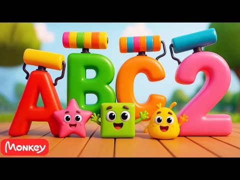 Toddlers Preschool Learning Activities ๏ธ๐ Learn ABC Phonics Shapes Numbers Colors ๏ธ๐ Monkey Junior