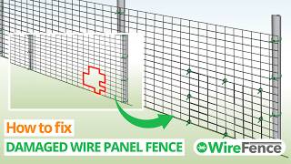 Video How to fix a damaged wire panel fence
