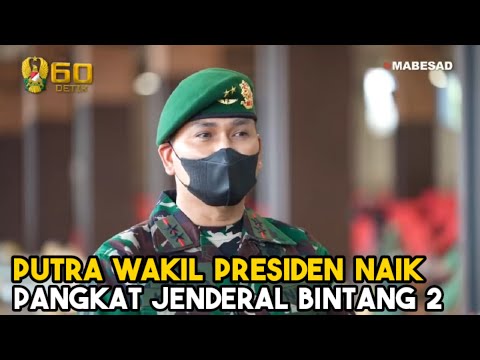 Putra Wakil Presiden RI Segel Pangkat Jenderal Bintang 2 TNI