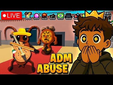 😱 NOVO EVENTO DE ADM ABUSE E ATUALIZAÇÃO DO ROUBE UM BRAINROT!! | TEUX LIVE #brainrot #roblox