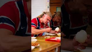 This is how Haaland eats… no wonder defenders can’t stop him #haaland #fifaworldcup #worldcup2026