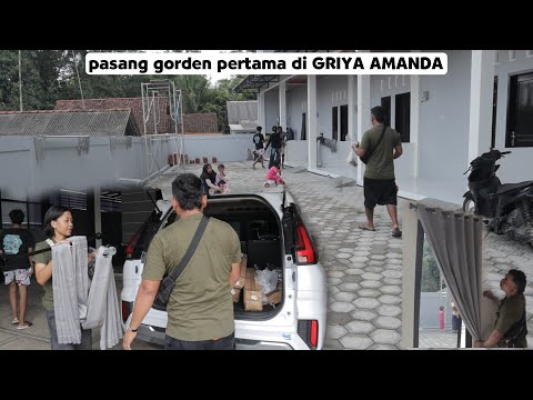 Perdana !! Pasang gorden pertama di GRIYA AMANDA