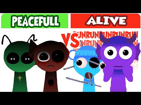 All Sounds! Incredibox Sprunki - Peacefull VS Alive