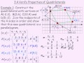 Proving Properties of Quadrilaterals with Analytic Geometry