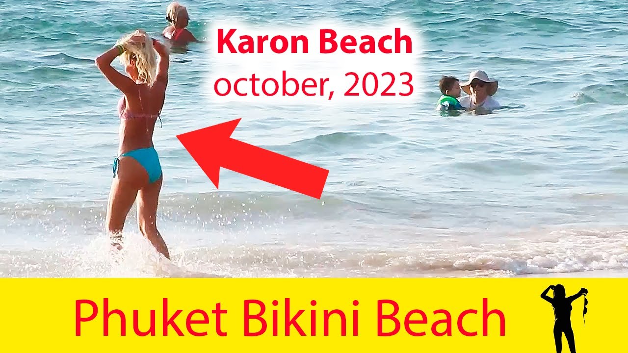 BIKINI BEACH🔥Thailand – Phuket 🏖 Karon 🏖 Beach walk💃Beach vlog. October 2023 (3)