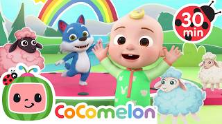 JJ's Colorful Sheep Dance Party! 🐑 | Dance Party | CoComelon Nursery Rhymes & Kids Songs