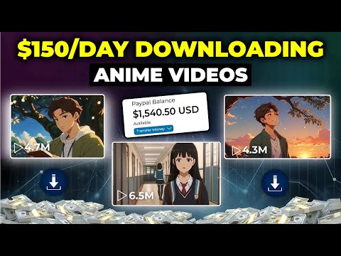 Get Paid $150/Day Downloading Anime  Videos! *NEW WEBSITE* | Make Money Online Download Short Videos