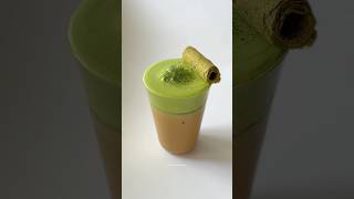 hong kong-style milk tea with salted matcha cheese cloud