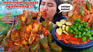 PEDAS MERESAP 🥵 AYAM UTUH TAUCO CABE GENDOT VIRAL LALAPAN JENGKOL MENTAH PETAI LEUNCA SAMBAL TERASI