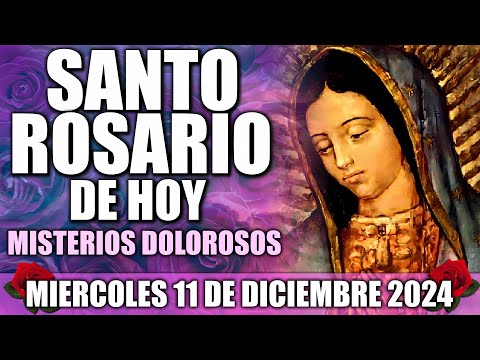 SANTO ROSARIO DE HOY COMPLETO CON LETANÍAS MIERCOLES 11 DE DICIEMBRE MISTERIOS GLORIOSOS MEDITADO