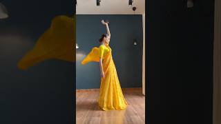 Most beautiful saree drape 🥭✨ brought to you by mango shake 🫨