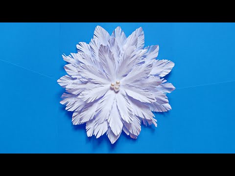 How to make a paper flower for room decor | Paper Crafts