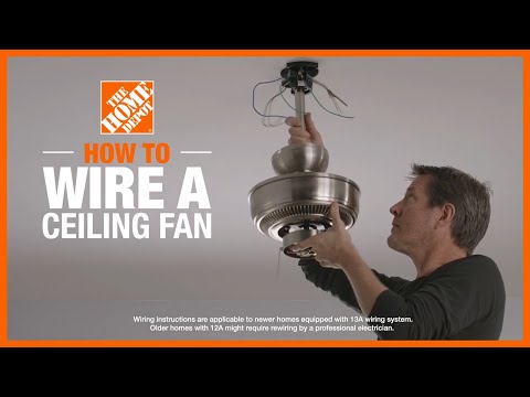 How To Wire A Ceiling Fan, What Does The Red Wire Connect To In A Ceiling Fan