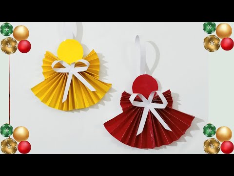 How to make a paper angel for christmas | christmas decoration ideas | diy christmas angel