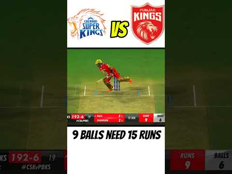 9 balls 15 runs ||THRILLINGMATCH||CSKVSPBKS|| #india #ipl2023 #trending #viratkohli
