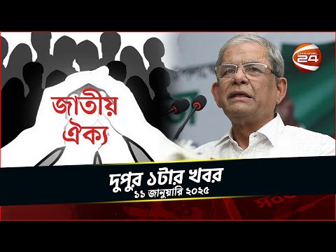 জাতীয় ঐক্যে ফাটল ধরাতে ষড়যন্ত্রের অভিযোগ মির্জা ফখরুলের | চ্যানেল 24 দুপুর ১টার খবর| ১১জানুয়ারি ২০২৫